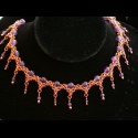 Copper Byzantine Queens Collar Necklace Amethyst